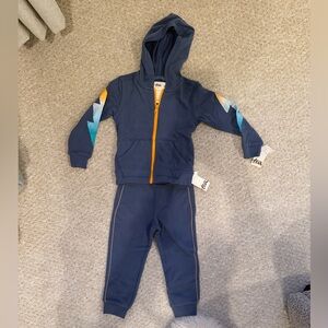 NWT Navy Blue Kids Hoodie and Joggers Set